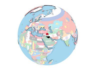 Irak izole küre üzerinde