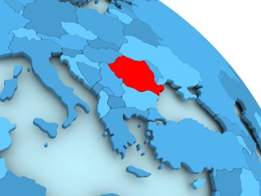 Romanya mavi dünya üzerinde