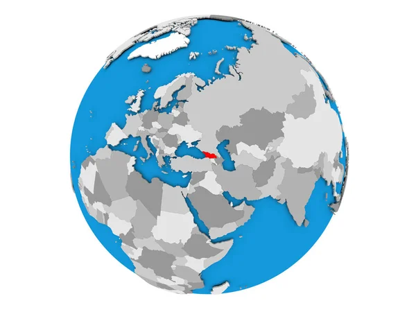 Грузія на глобус ізольовані — стокове фото
