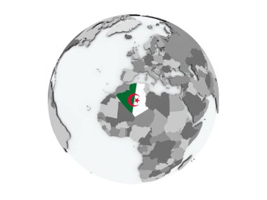 Cezayir izole küre üzerinde