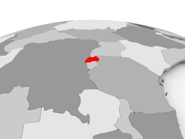 Ruanda gri dünya üzerinde
