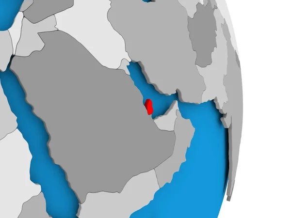 Катар на земній кулі — стокове фото