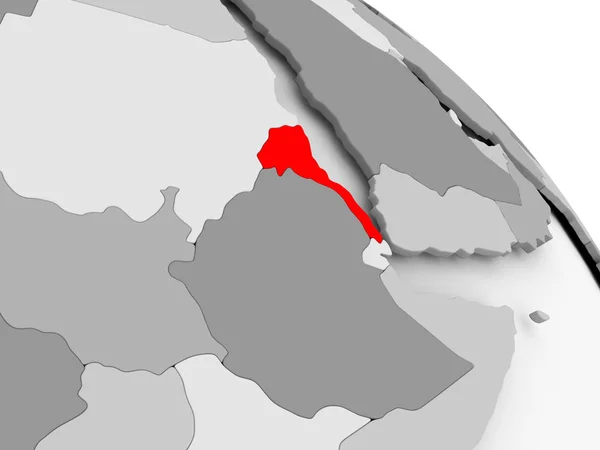 Mapa Erytrei — Zdjęcie stockowe