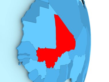 Mali Haritası kırmızı