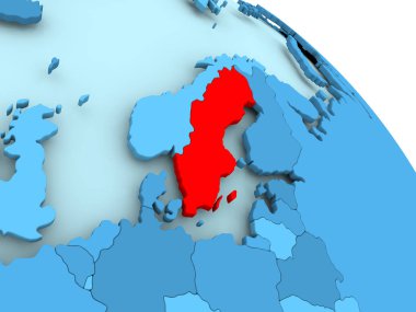 Mavi dünya üzerinde İsveç