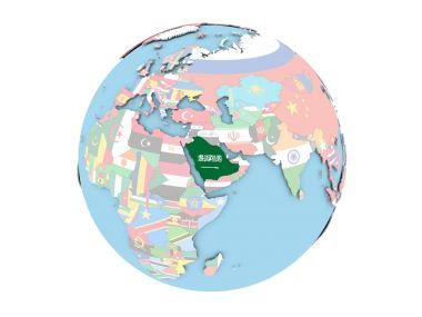 Suudi Arabistan izole küre üzerinde