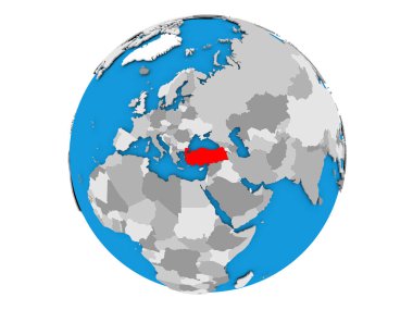 Türkiye Globe izole