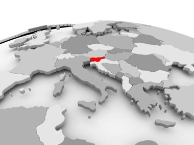 Slovenya gri dünya üzerinde
