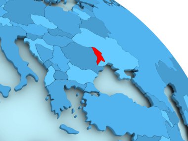 Moldova mavi dünya üzerinde