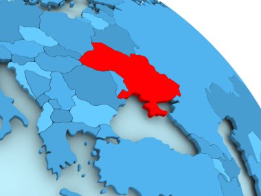 Ukrayna mavi dünya üzerinde