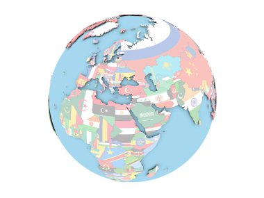 Lübnan izole küre üzerinde