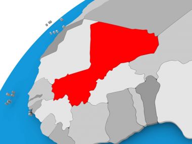 Mali Haritası kırmızı