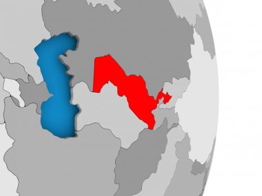 Özbekistan Globe