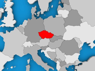 Çek Cumhuriyeti haritası