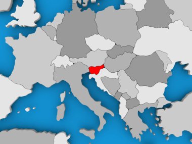 Slovenya Haritası