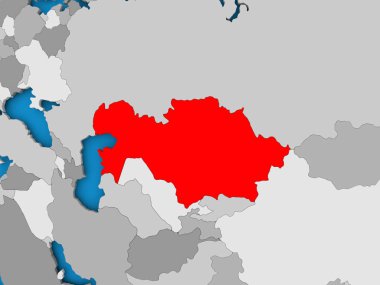 Kazakistan Haritası