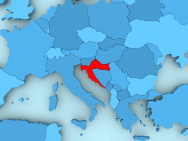 Hırvatistan Haritası