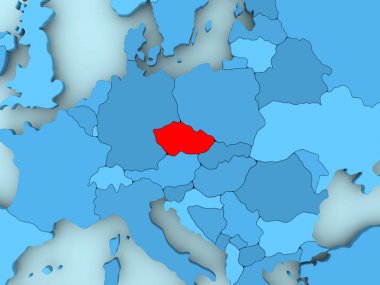 Çek Cumhuriyeti haritası