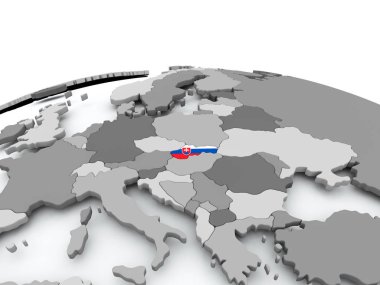 Slovakya bayrağı dünya üzerinde