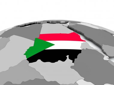 Sudan bayrağı dünya üzerinde