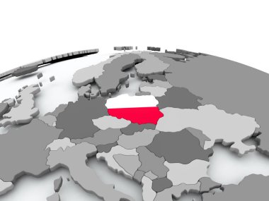 Dünya üzerinde Polonya bayrağı