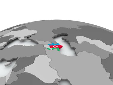 Azerbaycan bayrağı dünya üzerinde