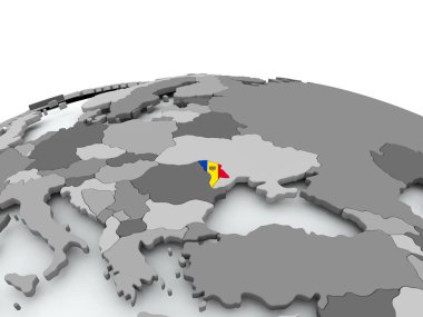 Moldova bayrağı dünya üzerinde