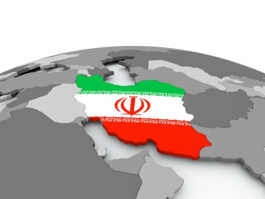 Iran bayrağı dünya üzerinde
