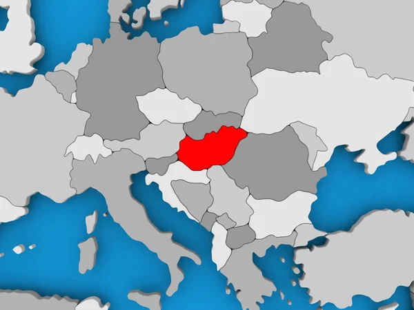 Map of Hungary — Stock Photo, Image