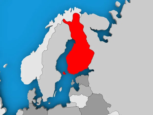Karta över Finland — Stockfoto