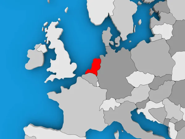 Karte der Niederlande — Stockfoto