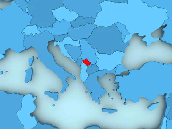 Карта Косова — стокове фото