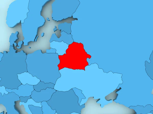 La mappa di Bielorussia — Foto Stock