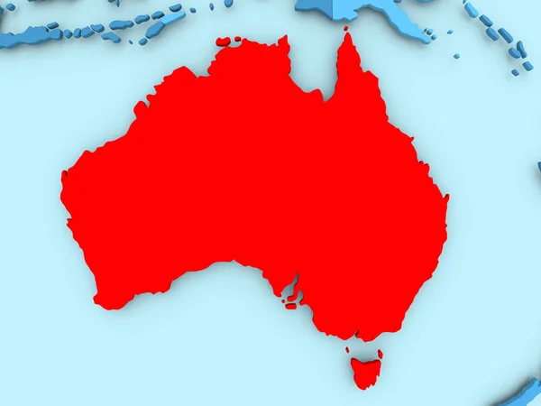 La mappa di Australia — Foto Stock