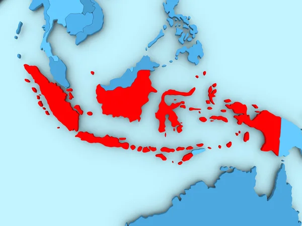 Mapa da indonésia — Fotografia de Stock