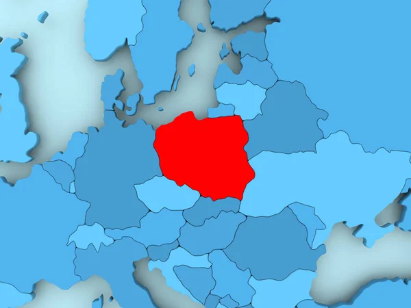 Karte von Polen — Stockfoto