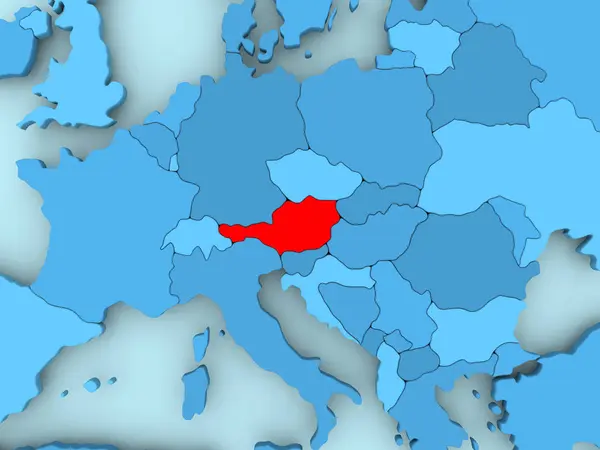 Map of Austria — Stock Photo, Image