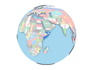 Somali izole küre üzerinde