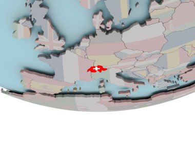 İsviçre bayrağı dünya üzerinde