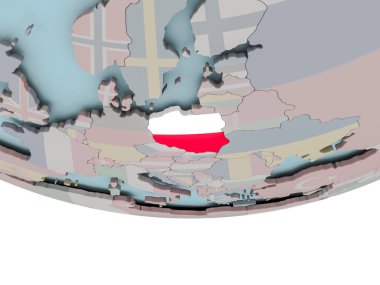 Polonya bayrağı dünya üzerinde