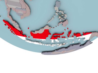 Endonezya bayrağı dünya üzerinde