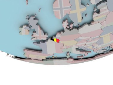 Belçika bayrağı dünya üzerinde