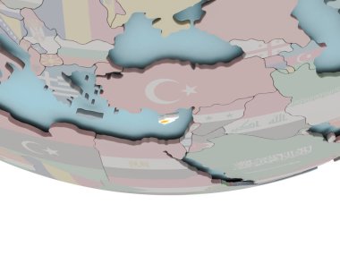 Kıbrıs bayrağı dünya üzerinde