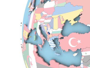 Kosova bayrağı siyasi dünya üzerinde