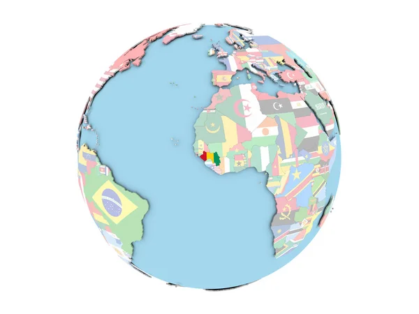 Guineai globe elszigetelt — Stock Fotó