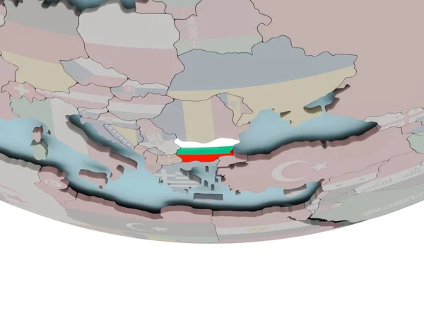 세계에 플래그 불가리아 — 스톡 사진