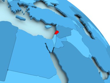 Lübnan mavi dünya üzerinde