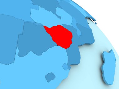 Zimbabve mavi dünya üzerinde