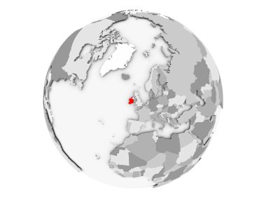 İrlanda'da izole gri Küre