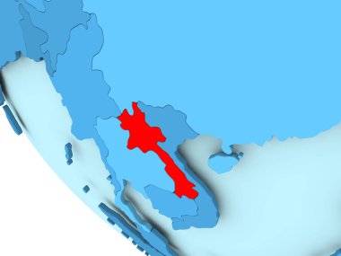 Laos mavi siyasi dünya üzerinde